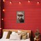 Stupell Industries Poinsettia Christmas Deer Floating Frame, design by Tina LeCour